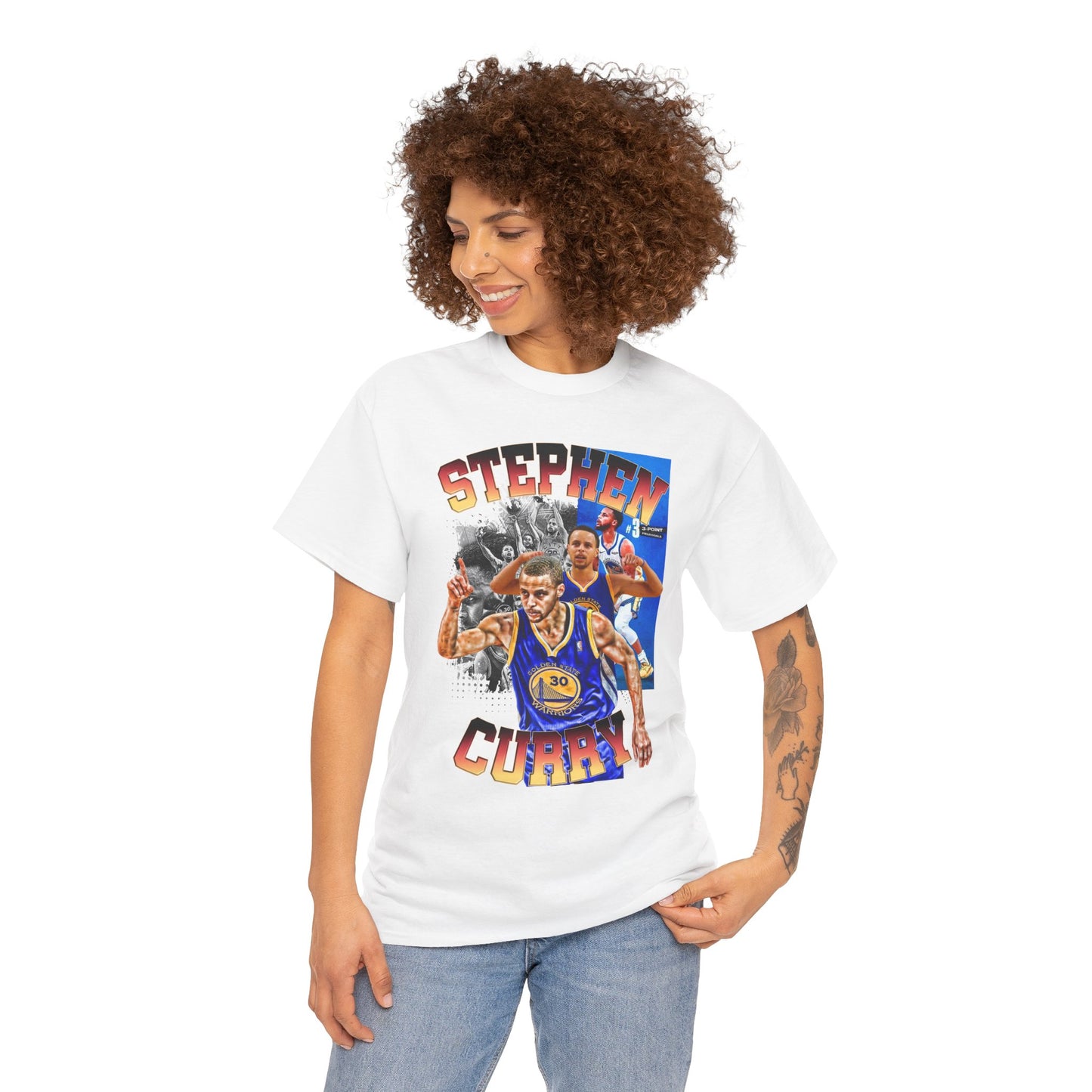 Stephen Curry NBA Heavy Cotton Tshirt