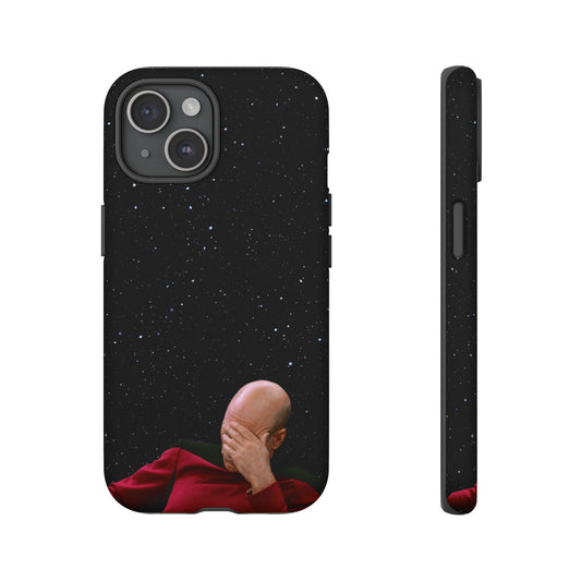 Piccard facepalm meme Handyhülle - tough case