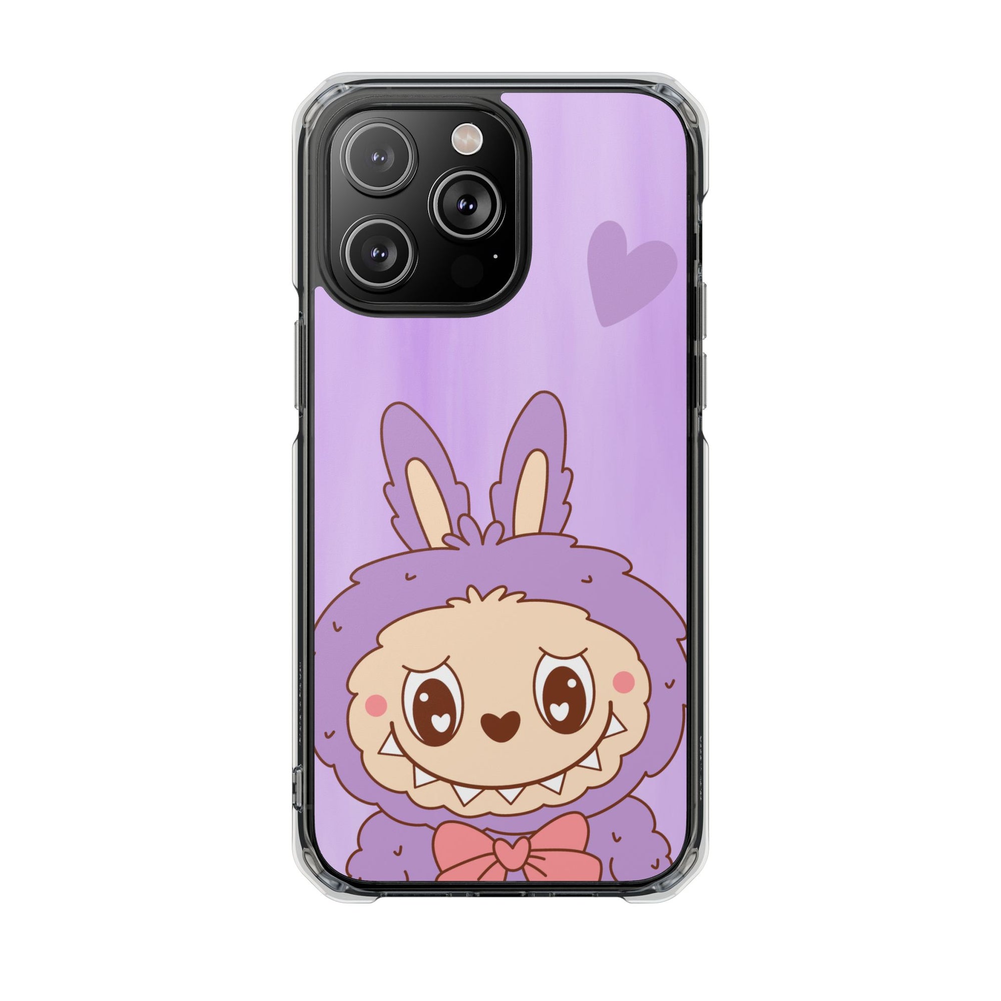 Labubu lila iPhone Handyhülle - magnetisch