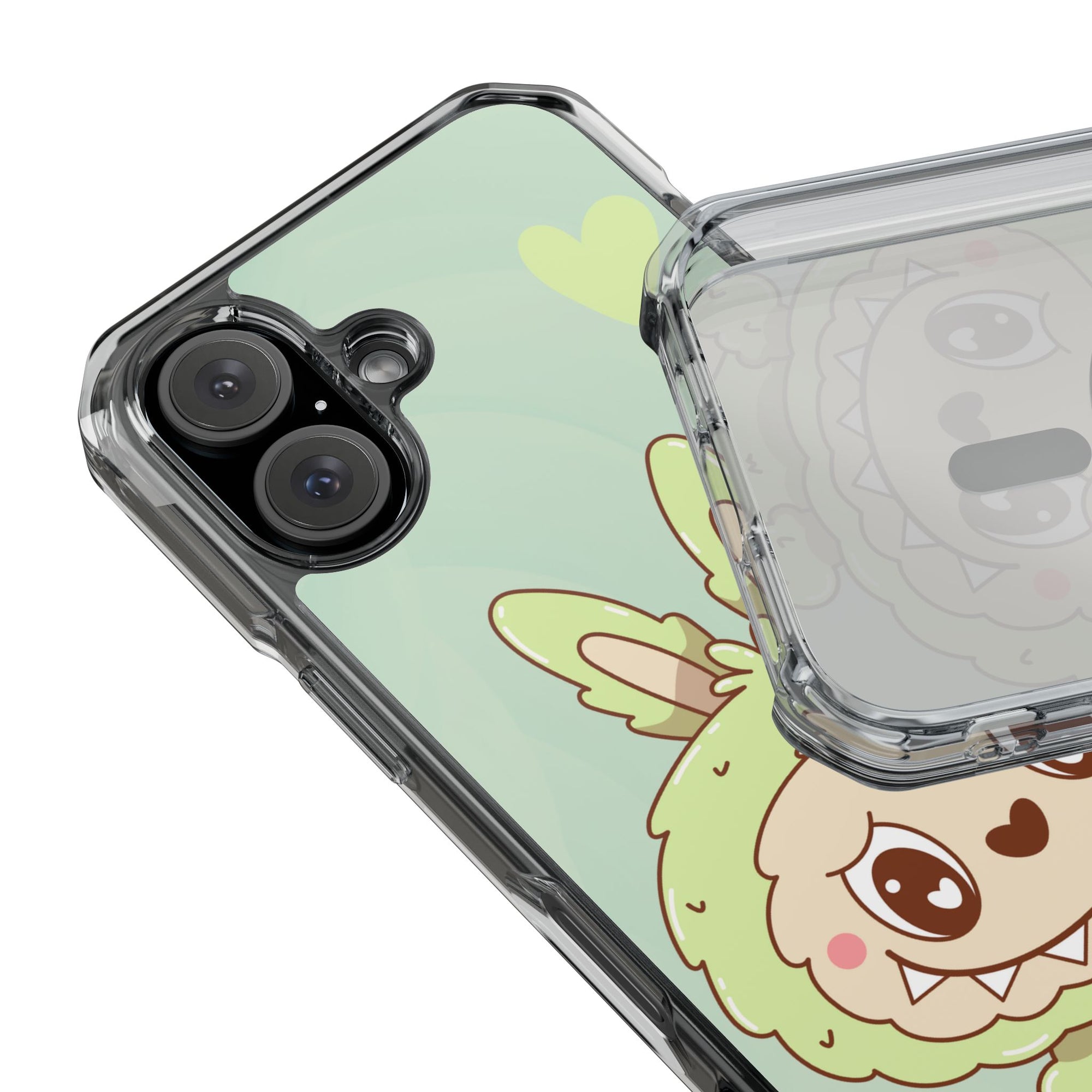 Labubu grün iPhone Handyhülle - magnetisch