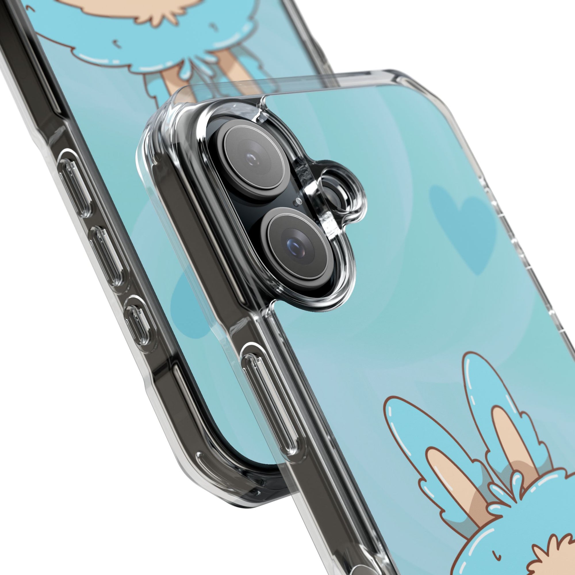 Labubu blau iPhone Handyhülle - magnetisch