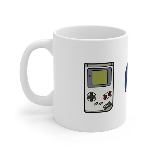 Retro Controller - Tasse (weiß)