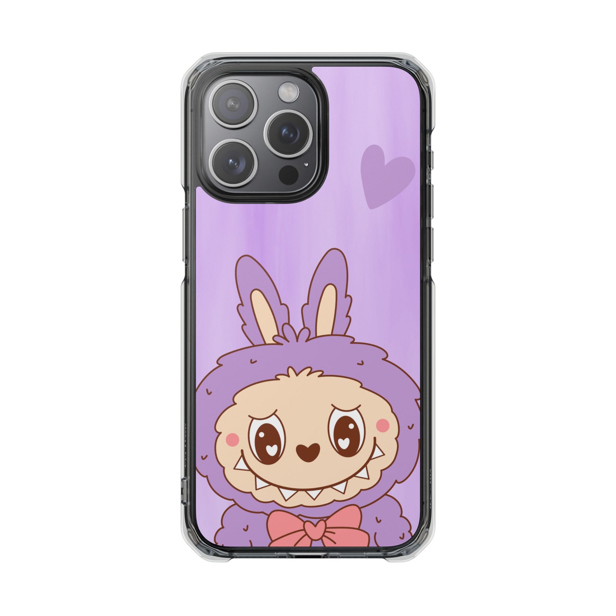 Labubu lila iPhone Handyhülle - magnetisch