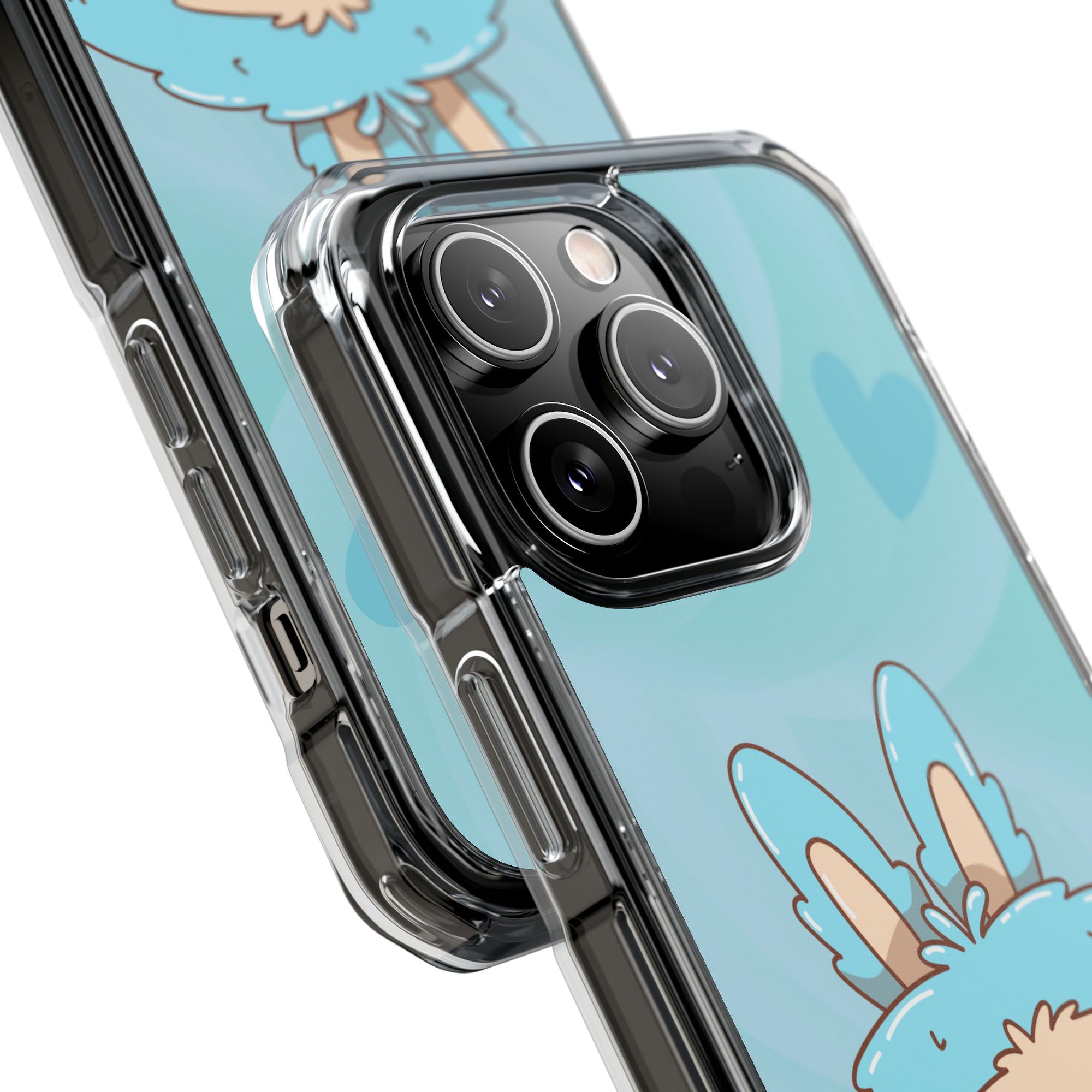 Labubu blau iPhone Handyhülle - magnetisch