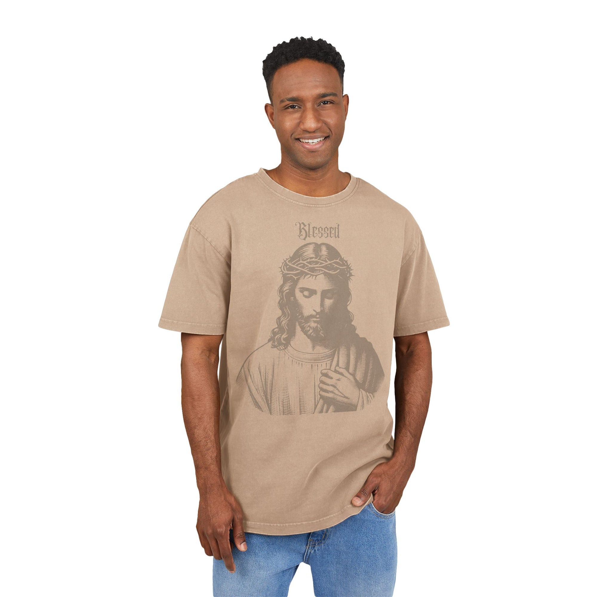 Jesus Christ - Oversized Washed T-Shirt