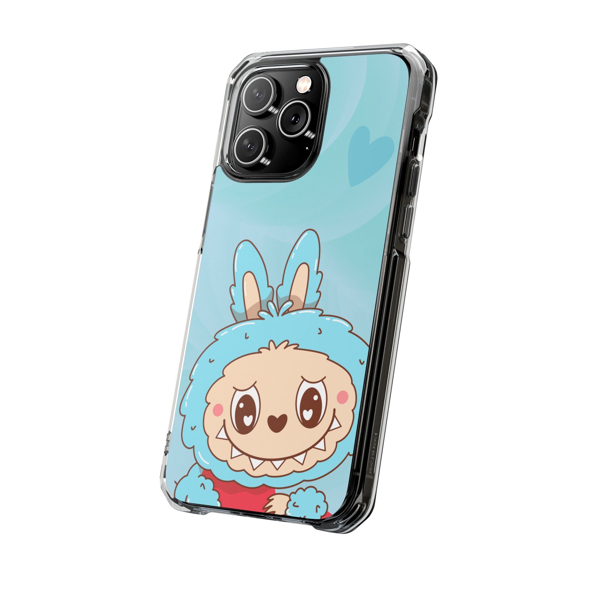 Labubu blau iPhone Handyhülle - magnetisch